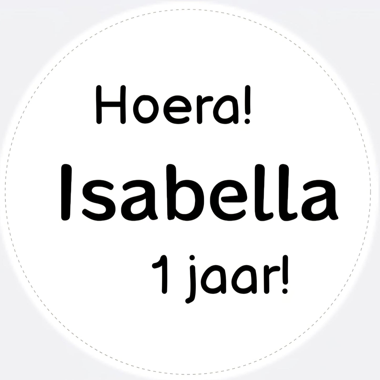 Gepersonaliseerde sticker