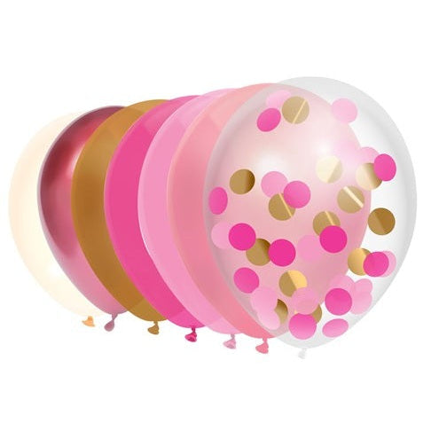 Roze ballonnen mix