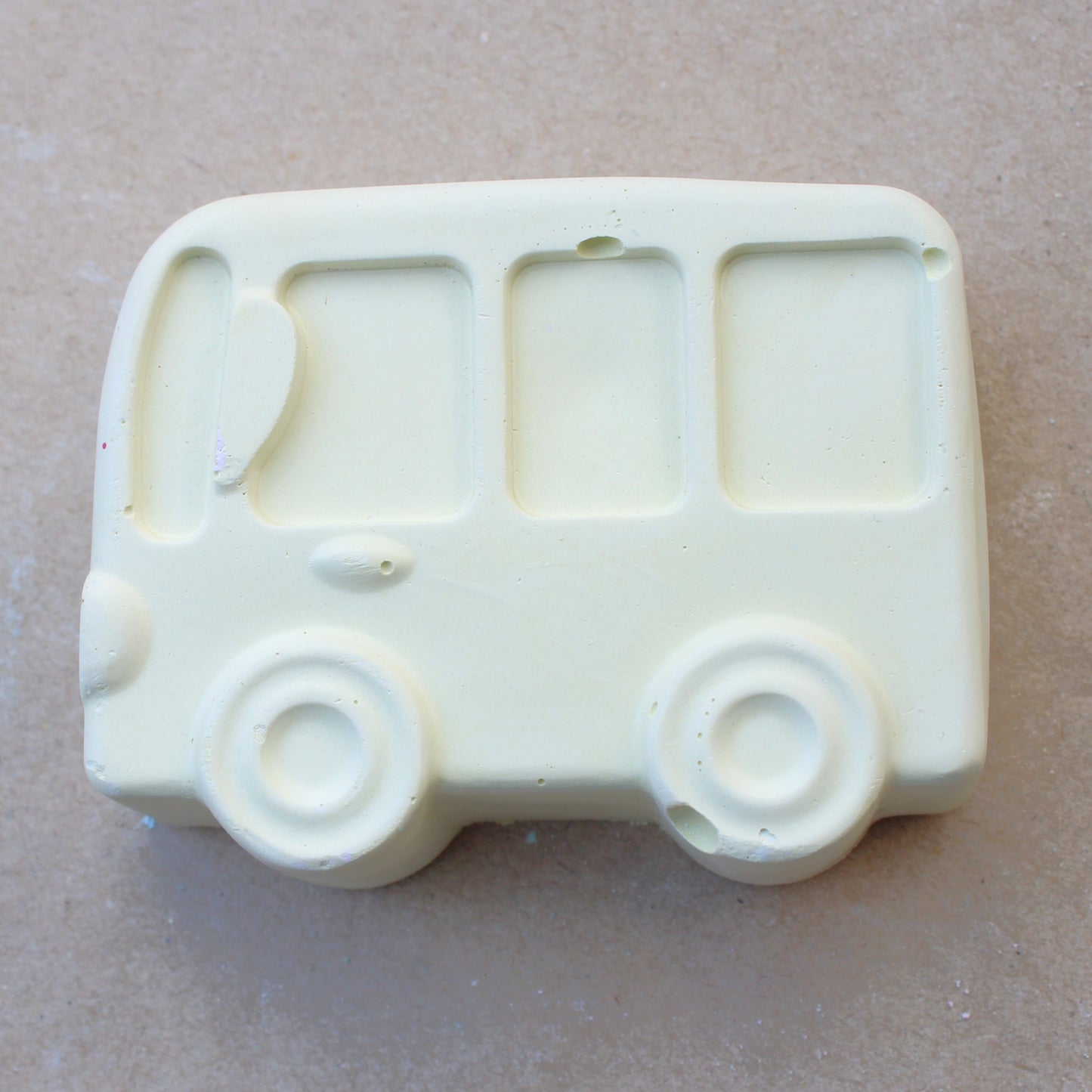 Stoepkrijt bus voertuig