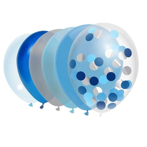 Blauwe ballonnen mix