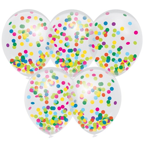 Confettiballonnen alle kleuren - multicolor