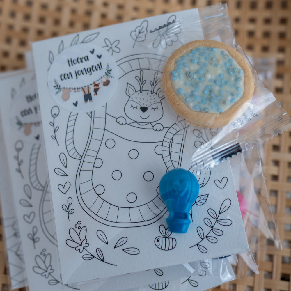 Geboorte traktatie jongen blauw