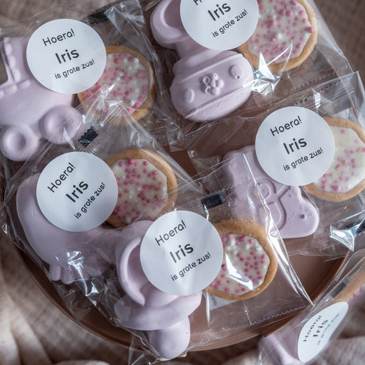 Geboorte traktatie meisje roze 