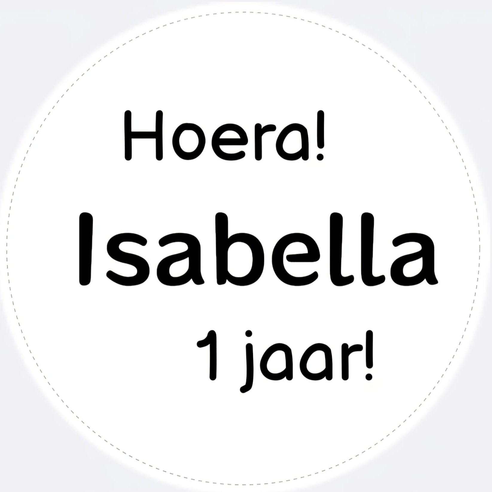 Gepersonaliseerde sticker