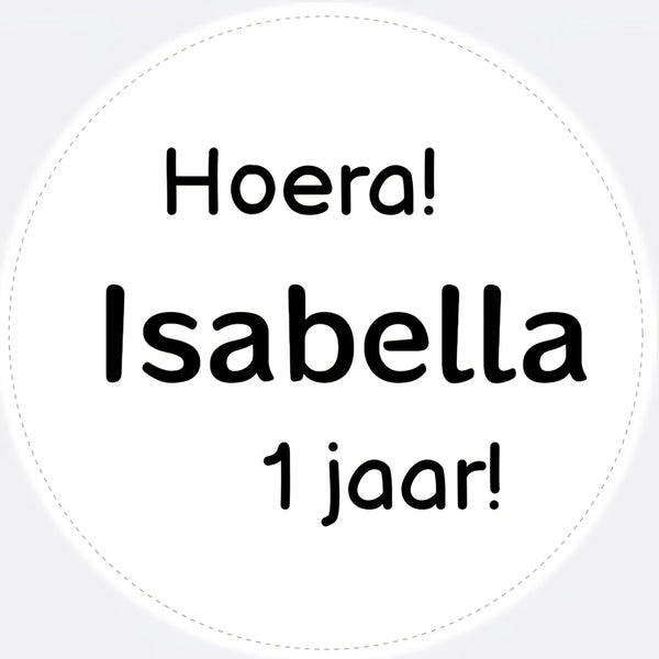 Gepersonaliseerde sticker