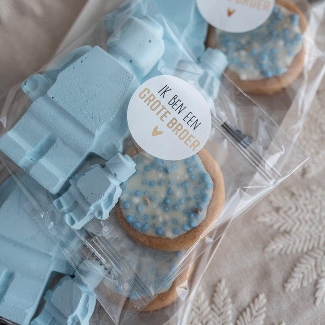 Ik ben een grote broer traktatie blauw