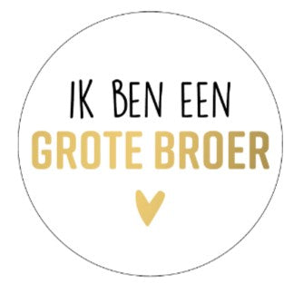 Sticker Ik ben een grote broer!