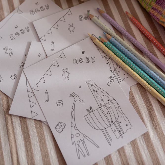 Inkleurkaart geboorte - origineel 