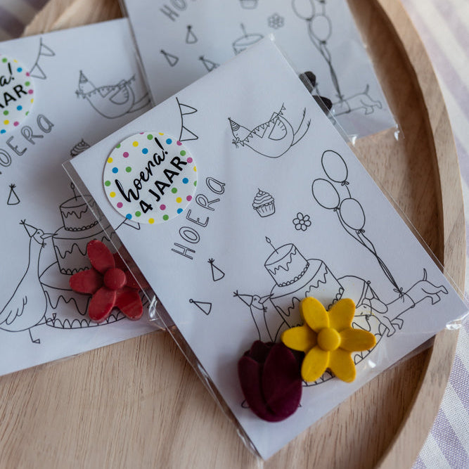 Inkleurkaarten verjaardag