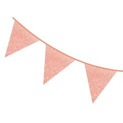 Roze vlaggenlijn papier -  geboorte versiering