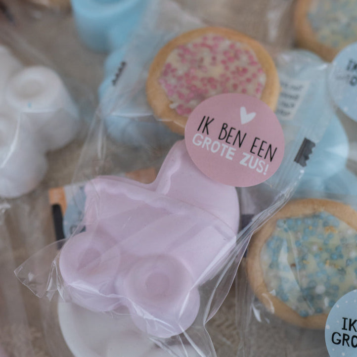 Stoepkrijt roze geboorte