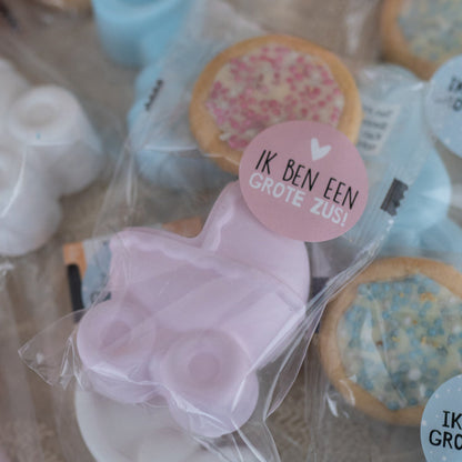 Stoepkrijt roze geboorte